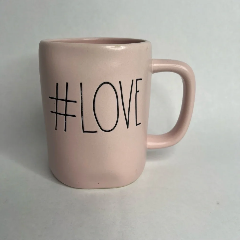 Rae Dunn Artisan Collection By Magenta #LOVE Mug PINK Coffee Cup 16‎ fl oz